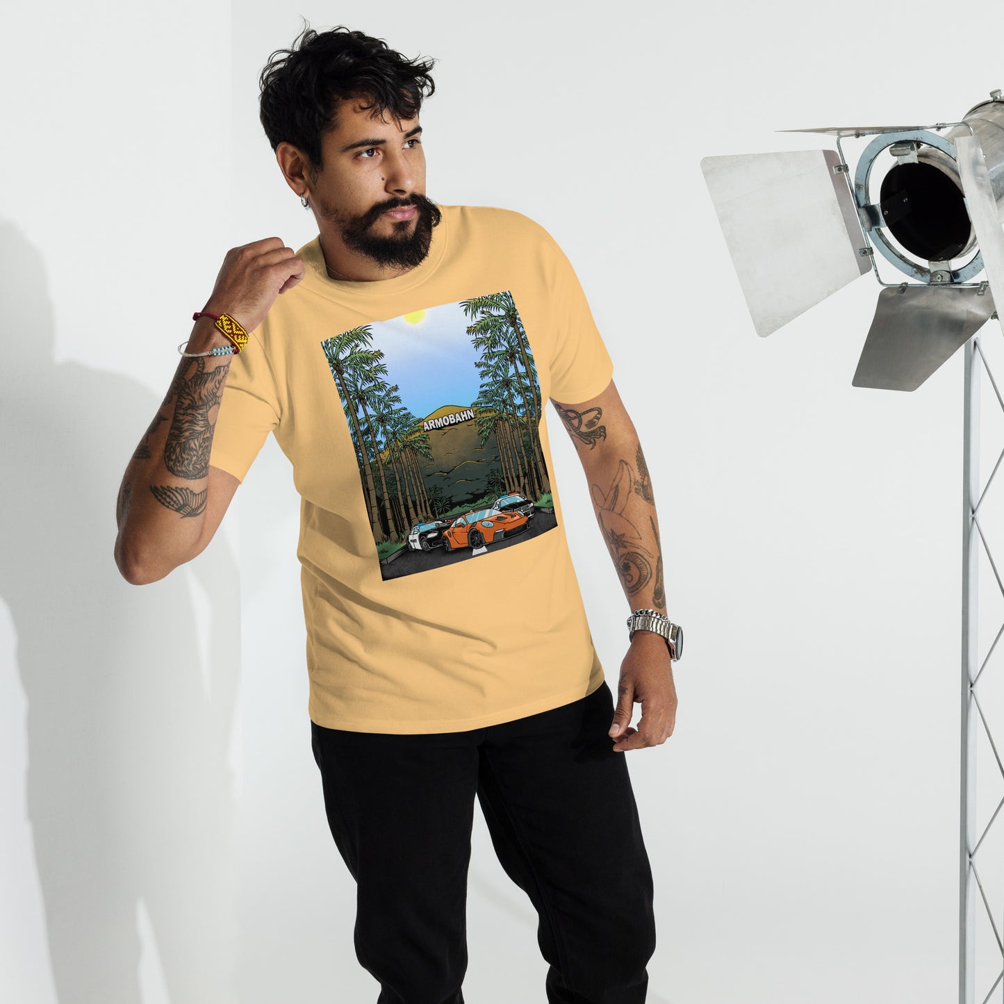 Armobahn Mountain Men’s premium heavyweight tee