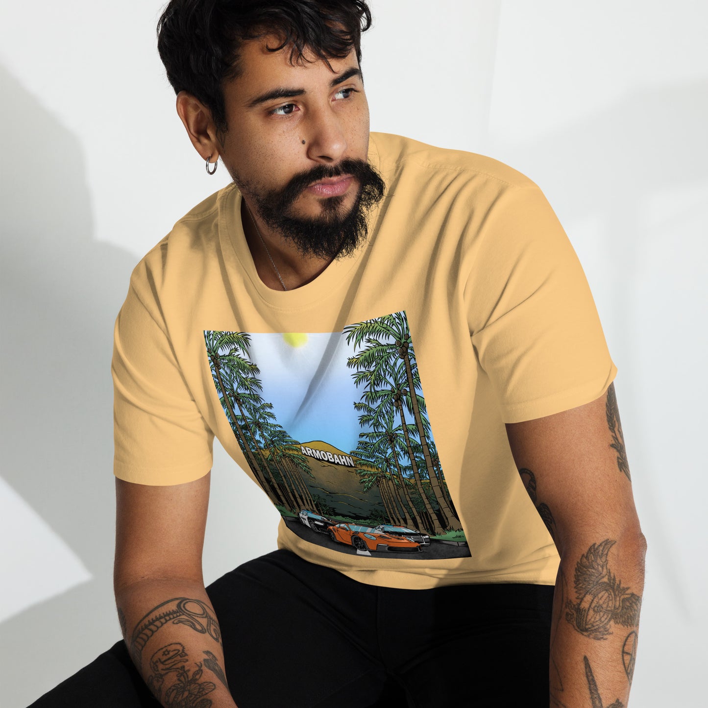 Armobahn Mountain Men’s premium heavyweight tee