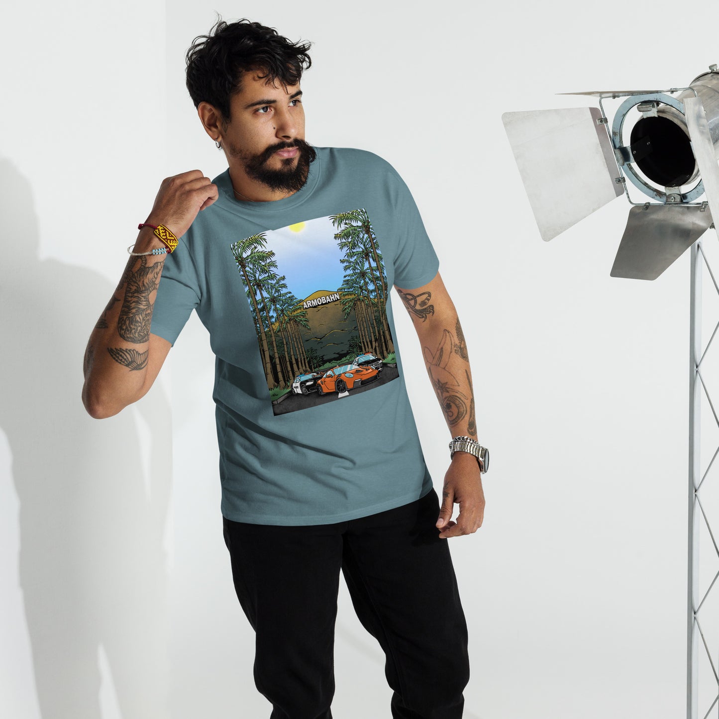 Armobahn Mountain Men’s premium heavyweight tee