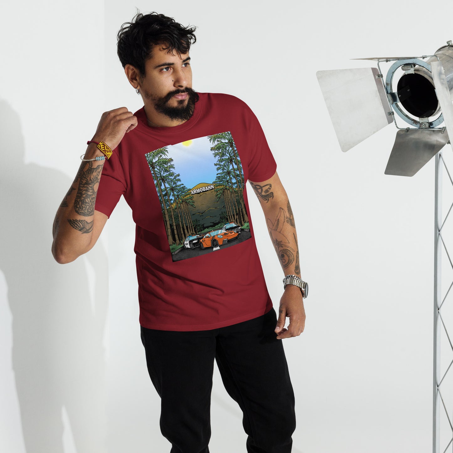 Armobahn Mountain Men’s premium heavyweight tee