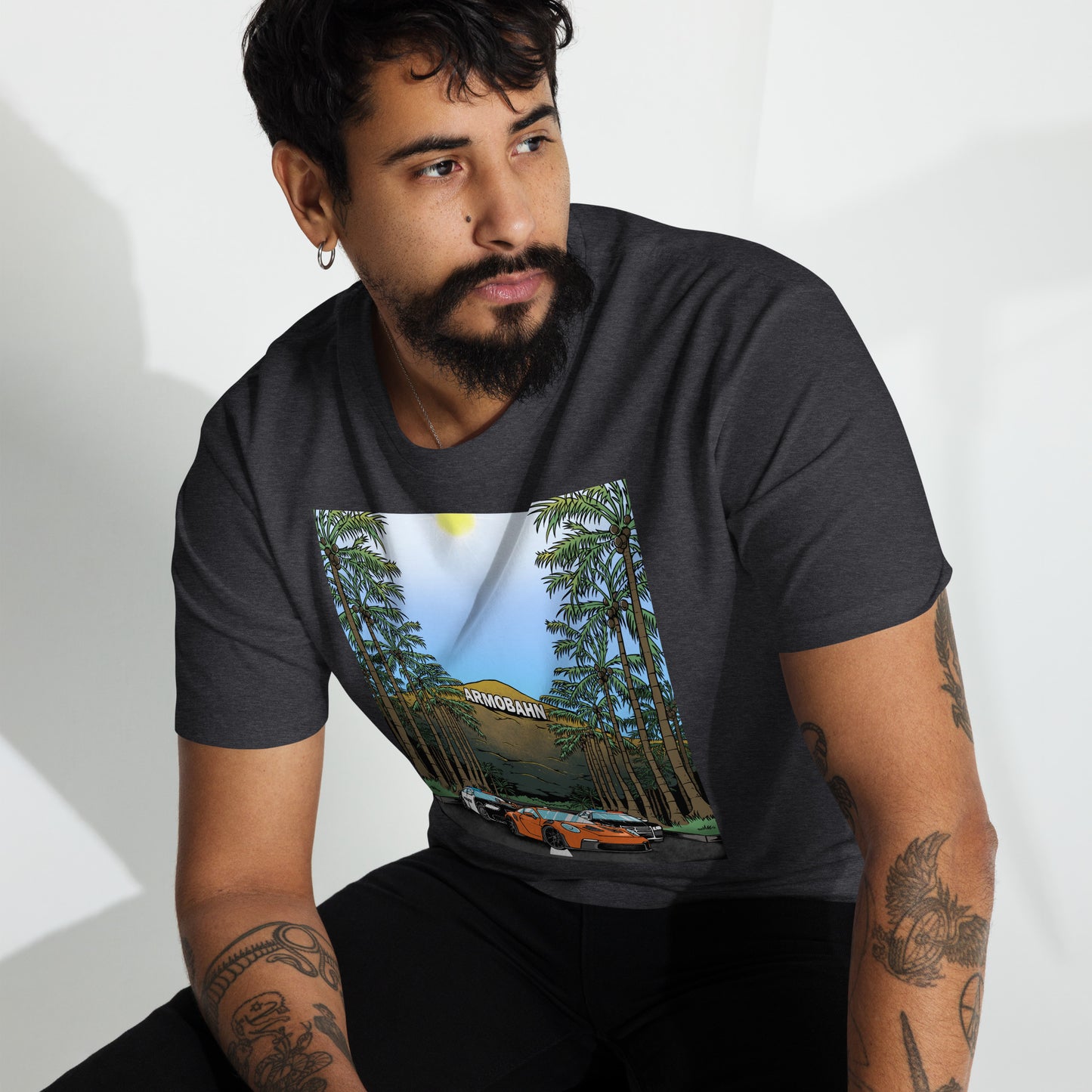 Armobahn Mountain Men’s premium heavyweight tee